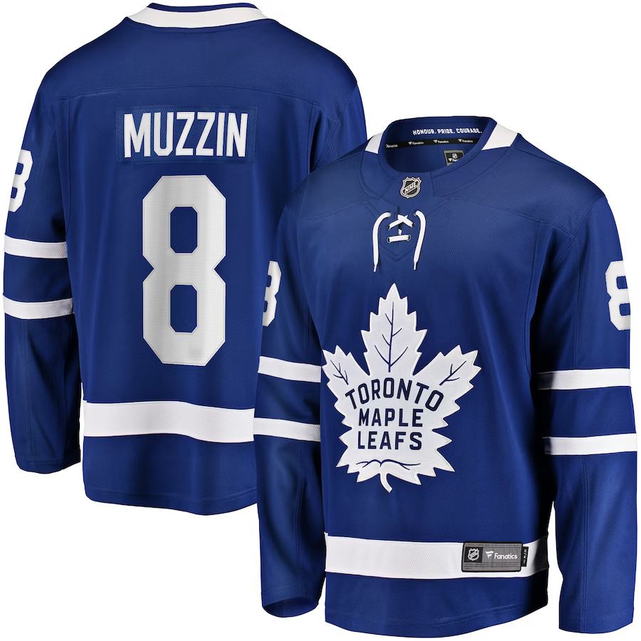 Men Toronto Maple Leafs #8 Jake Muzzin Fanatics Branded Blue Replica Player NHL Jersey->toronto maple leafs->NHL Jersey